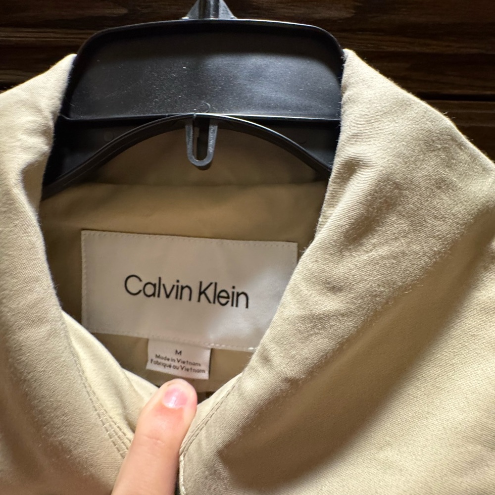 Calvin Klein Tan Trench Coat